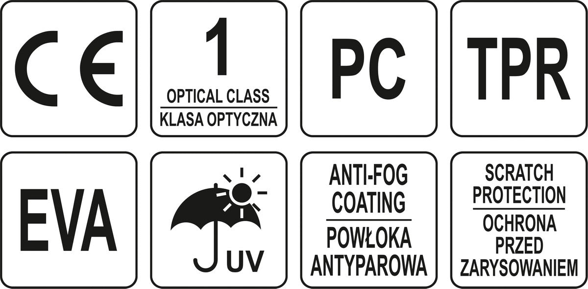 SAFETY GLASSES COMFORT+ GREY (YT-73703)