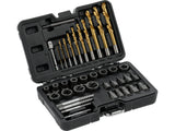 DAMAGED/ROUNDED BOLT NUT STUD SCREW REMOVER/EXTRACTOR SET 40PCS (YT-05894)