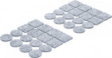 FELT PAD SET | TINGED WITH GRAY | 32 PCS. (80704)