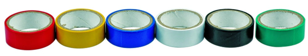 PCV TAPE SET 6PCS 19MMX0.13MMX3M (75060)