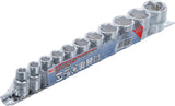 SOCKET SET, HEXAGON | 10 MM (3/8") DRIVE | 5/16" - 7/8" | 11 PCS. (9110)