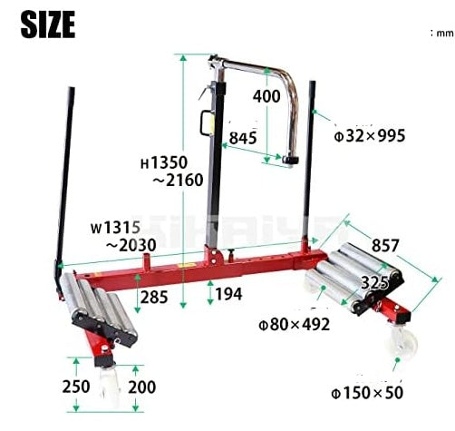 HIGH-PERFORMANCE POSITIONING / WHEEL TROLLEY | 1.5 T (LWD15)