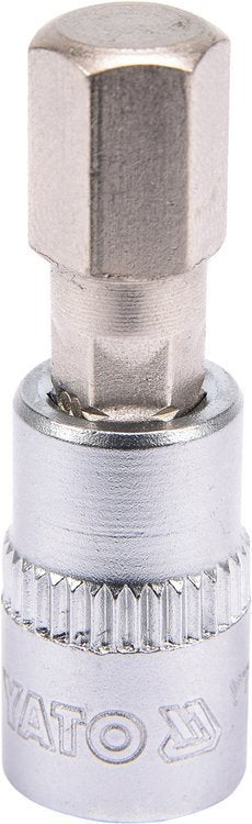 SOCKET BIT HEX 1/4" 8MM L37MM (YT-04375)