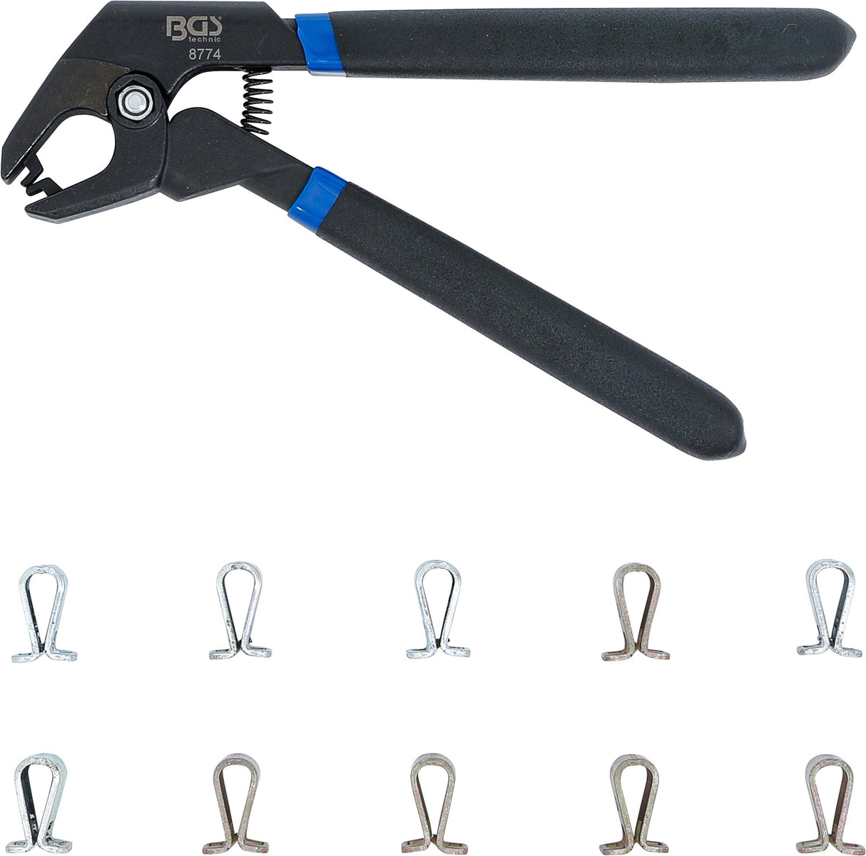 FIXING CLAMPS SET WITH PLIERS | 11 PCS. (8774)