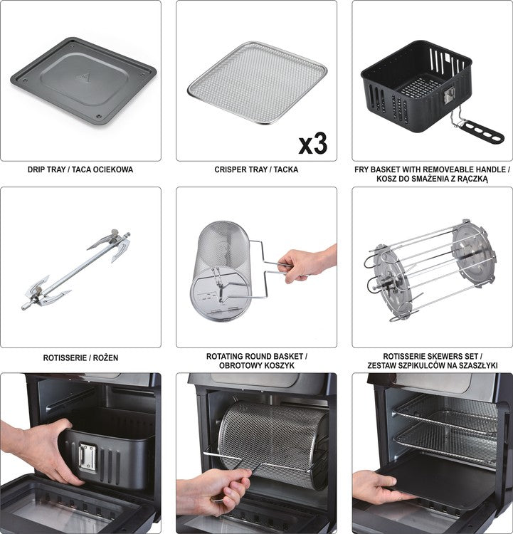 AIR FRYER, MINI OVEN 12L 1800W LED (67590)