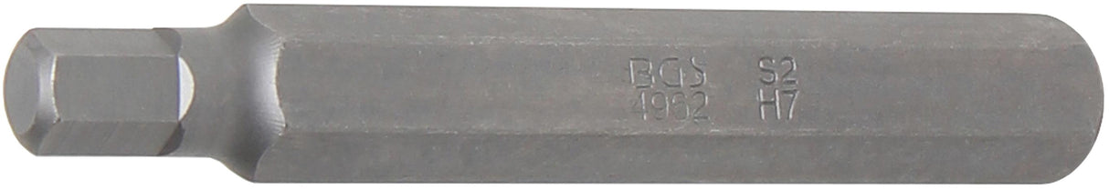 BIT | LENGTH 75 MM | 10 MM (3/8") DRIVE | INTERNAL HEXAGON 7 MM (4962)