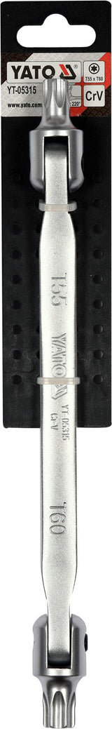 TORX DOUBLE HEAD FLEXIBLE WRENCH T55XT60 (YT-05315)