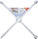 FOUR-WAY WHEEL WRENCH FOR TRUCKS | SQUARE | 24 X 27 X 32 X 20 MM (3/4") (1457)