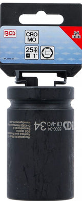 IMPACT SOCKET HEXAGON, DEEP | 25 MM (1") DRIVE | 34 MM (5500-34)