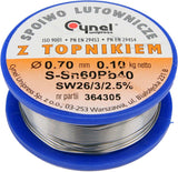 SOLDER SN60PB40 0.7MM 100G (76806)