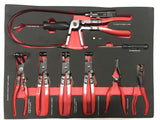 TOOL CABINET ON CASTERS XXL MAX | WITH TOOLS | 7 DRAWERS / 1 DOOR | 298 TOOLS (H70098)