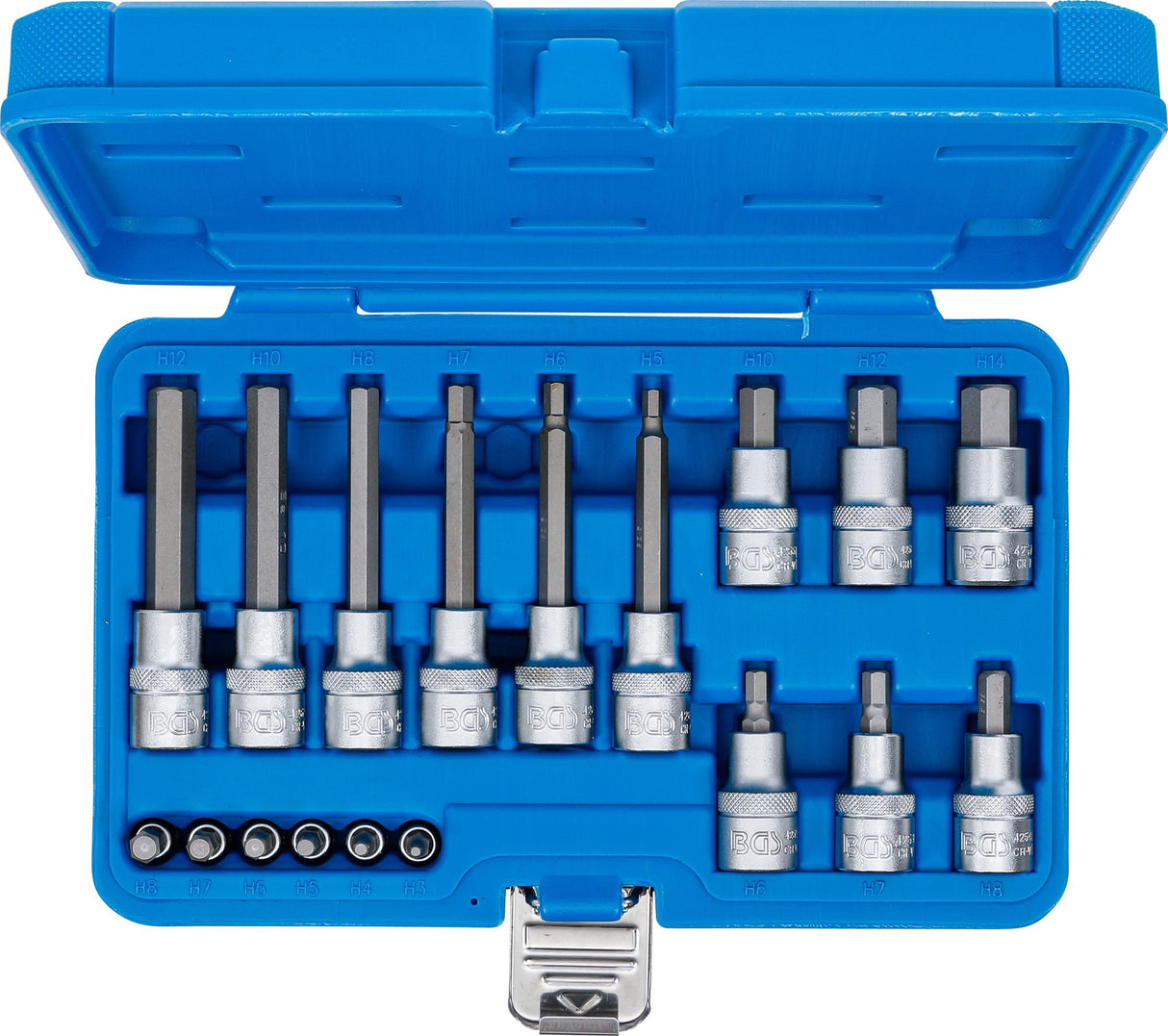 BIT SOCKET SET | 6.3 MM (1/4") / 12.5 MM (1/2") DRIVE | INTERNAL HEXAGON | 18 PCS. (5171)