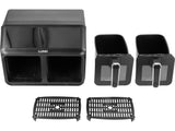 AIR FRYER 2200W 4L+4L BLACK (67563)