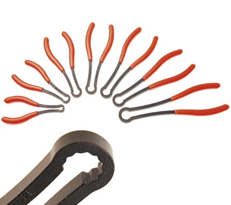 LOCKING FLEX-HEAD WRENCH-PLIERS SET 7 PCS., 12 POINT, 8-17 MM (5288)