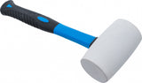 RUBBER MALLET | FIBREGLAS SHAFT | WHITE HEAD | Ø 64 MM | 750 G (1967)