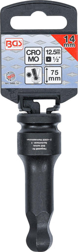 IMPACT BIT SOCKET | LENGTH 75 MM | 12.5 MM (1/2") DRIVE | INTERNAL HEXAGON WITH BALL HEAD 14 MM (5488-14)