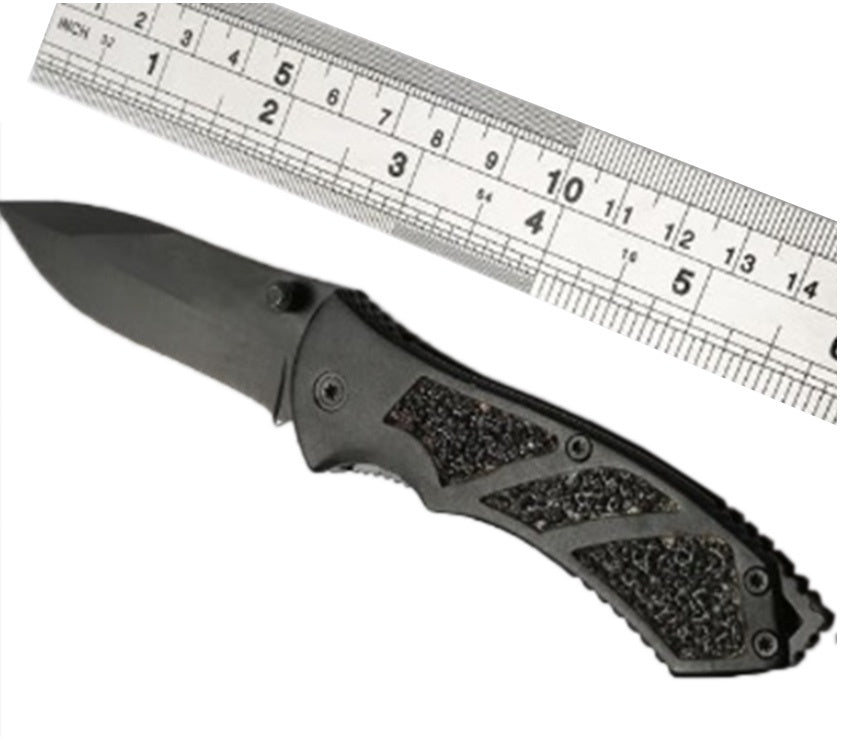 FOLDING KNIFE | BLACK FINISH WITH MATTE TEXTURE | 16.3 CM (FK6)