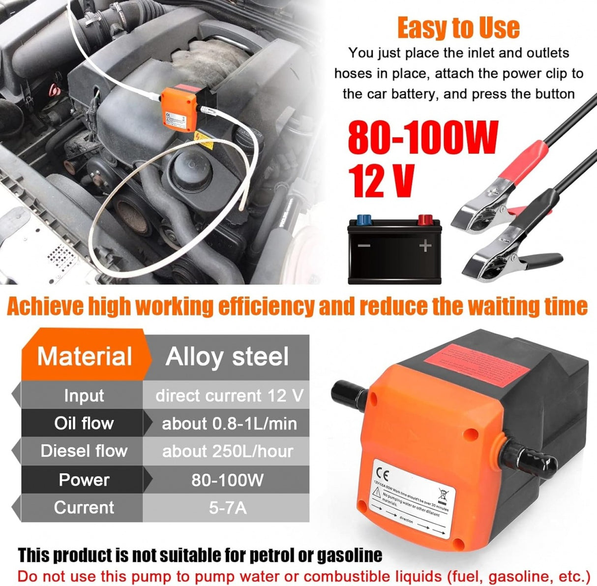 OIL AND DIESEL EXTRACTION PUMP | 12V (EP12C)