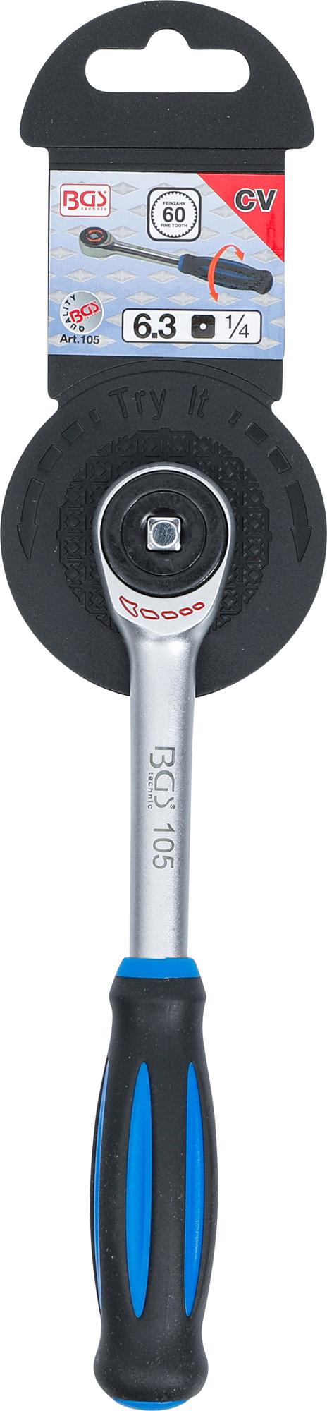 REVERSIBLE RATCHET WITH SPINNER HANDLE | 6.3 MM (1/4") (105)