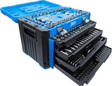 SOCKET SET HEXAGON | 6.3 MM (1/4") / 10 MM (3/8") / 12.5 MM (1/2") | METRIC AND INCH SIZES | 300 PCS. (74000)