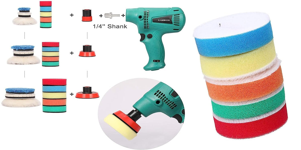 GRINDING, POLISHING, WAXING, SEALING GLAZE KIT | 29 PCS. (P29A)