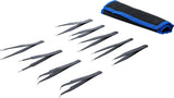 STAINLESS STEEL TWEEZERS SET | 9 PCS. (74413)