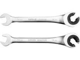 FLARE NUT RATCHET WRENCH 14MM (YT-01336)