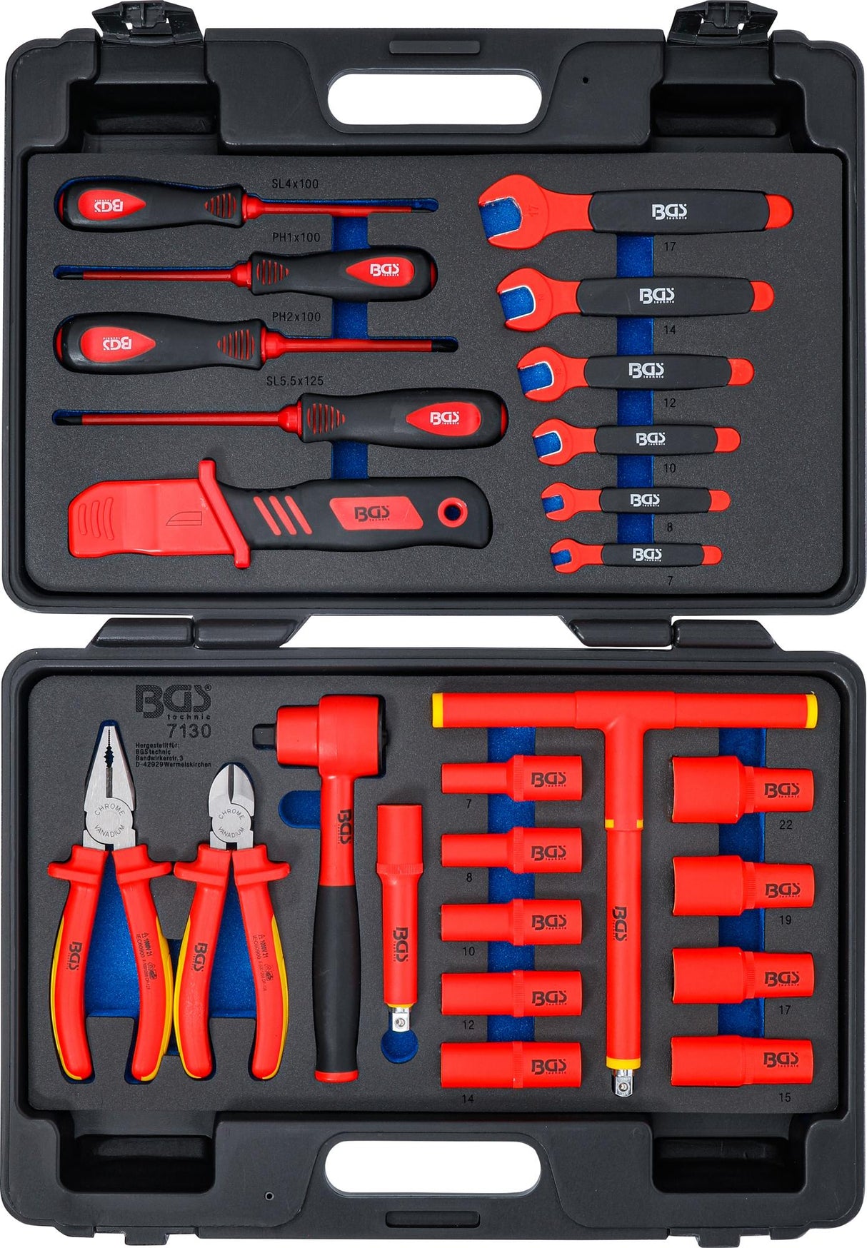 VDE SOCKET SET / TOOL ASSORTMENT | 26 PCS. (7130)