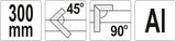 ALUMINIUM TRY SQUARE 300MM (YT-7081)