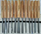 WOOD CARVING CHISEL SET | 60 CR-V | 12 PCS. (W12C)