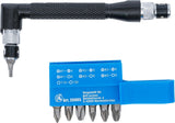 ANGLED SCREWDRIVER WITH 7 DOUBLE ENDED BITS | 6.3 MM (1/4") DRIVE | 8 PCS. (20805)