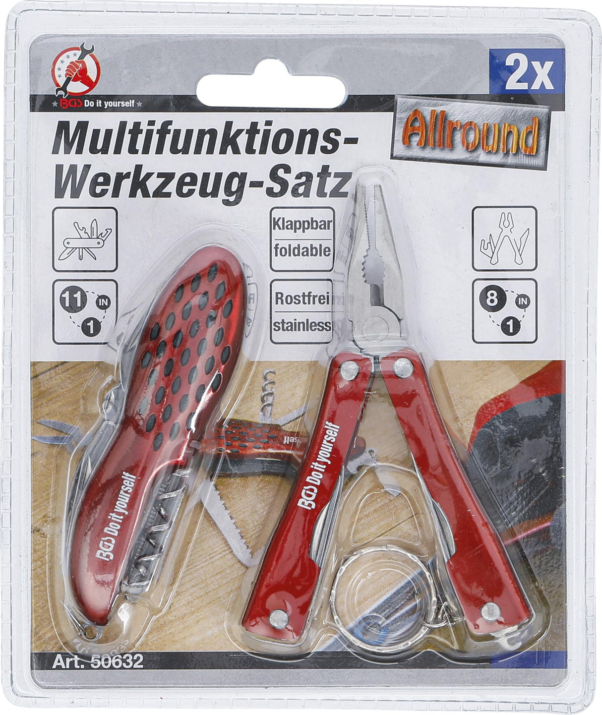 MULTI-FUNCTION TOOL SET | STAINLESS STEEL | 2 PCS. (50632)