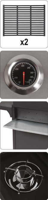 OUTDOOR GRILL | GAS | 4 + 1 | STAINLESS STEEL | 16 KW (99652)