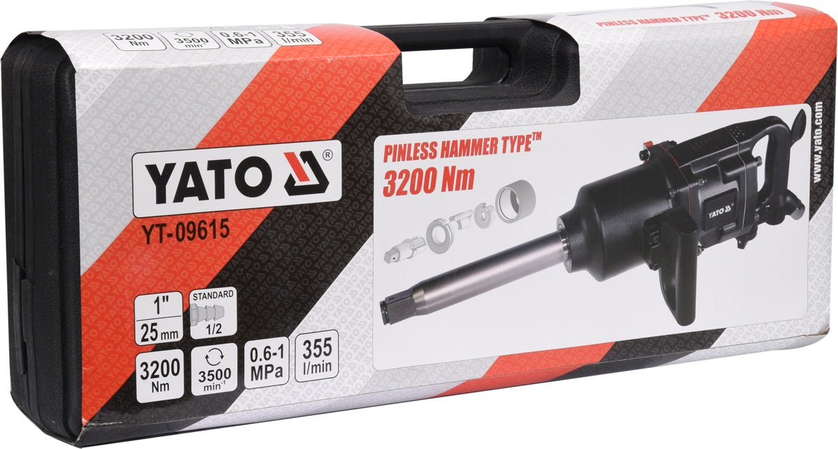 PNEUMATIC IMPACT WRENCH 1" 3200 NM (YT-09615)