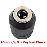 KEYLESS DRILL CHUCK 0.8-10 MM, 3/8"-24UNF (EX-5113)