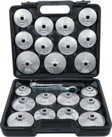 OIL FILTER WRENCH SET | ALUMINIUM DIE CAST | 12.5 MM (1/2") DRIVE | 23 PCS. (1035)