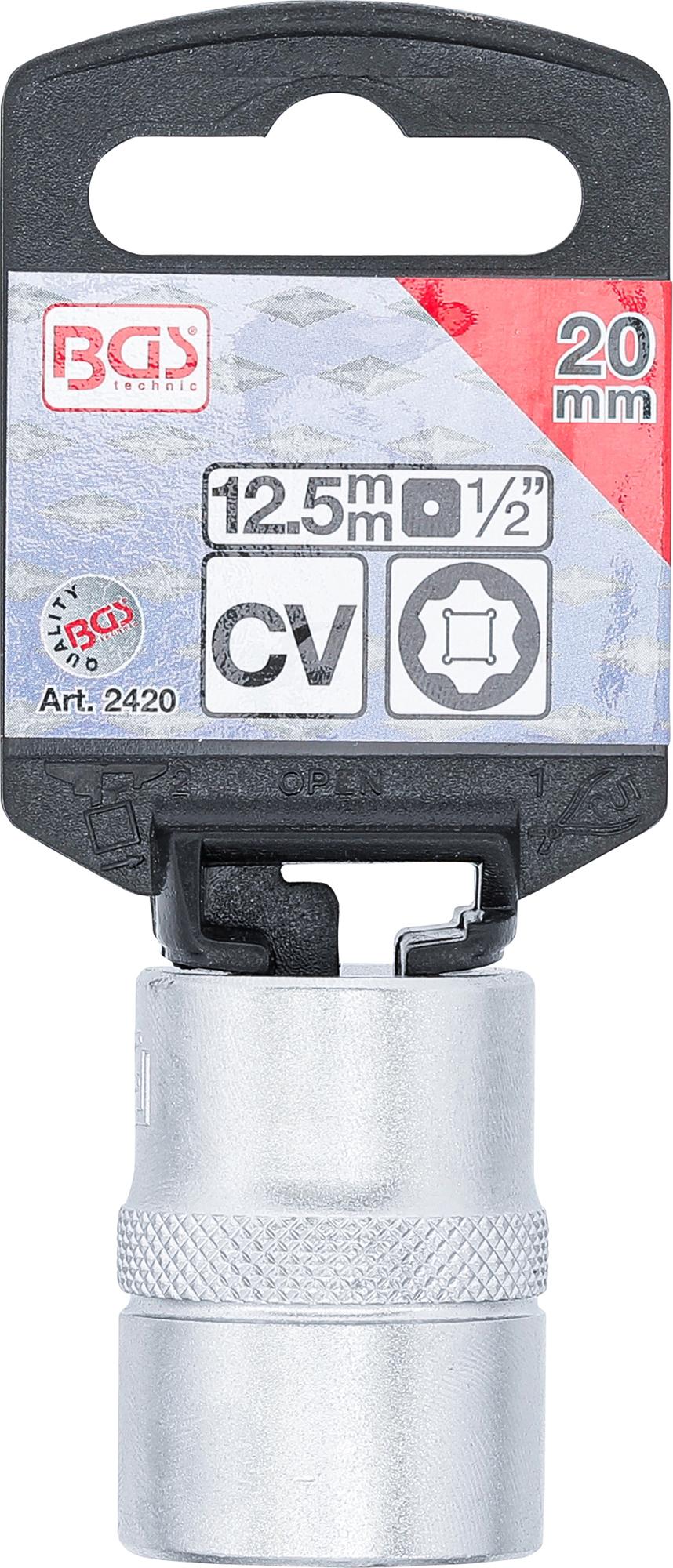 SOCKET, SUPER LOCK | 12.5 MM (1/2") DRIVE | 20 MM (2420)