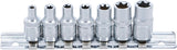 SOCKET SET, E-TYPE | 6.3 MM (1/4") DRIVE | E4 - E11 | 7 PCS. (6402)