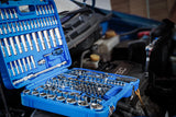 SOCKET SET HEXAGON | 6.3 MM (1/4") / 10 MM (3/8") / 12.5 MM (1/2")| INCH SIZES | 192 PCS. (2245)