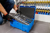 SOCKET, HAMMER, PLIERS, SCREWDRIVER SET | 6.3 MM (1/4") / 12.5 MM (1/2") | BGS SYSTAINER® | 77 PCS. (3357)