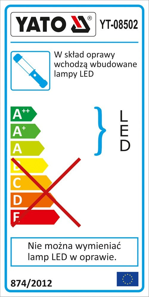 WORK LED LAMP 2IN1, MAGNET (YT-08502)