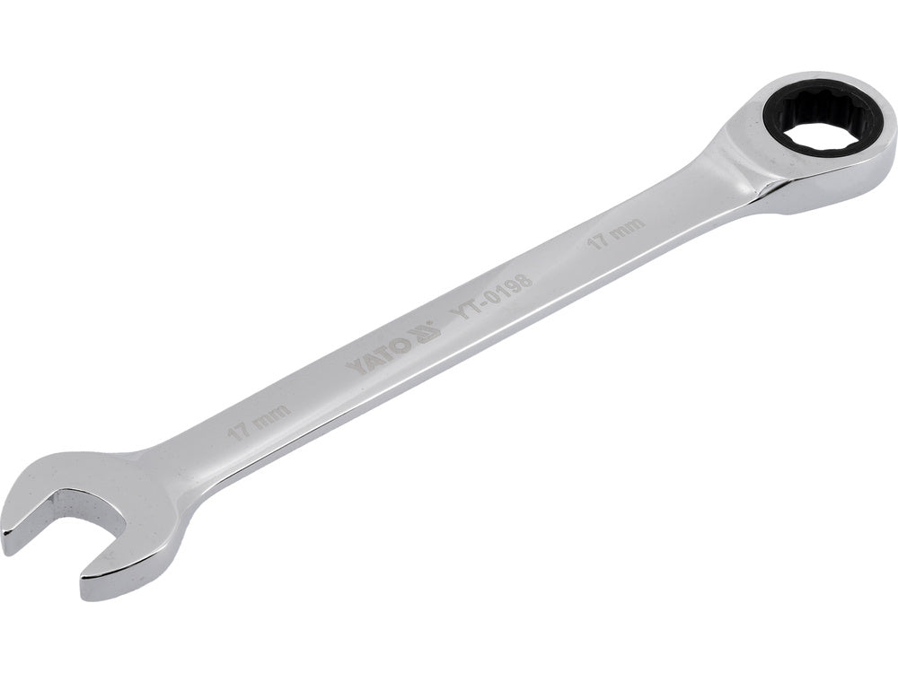 COMBINATION RATCHET WRENCH, 17MM (YT-0198)