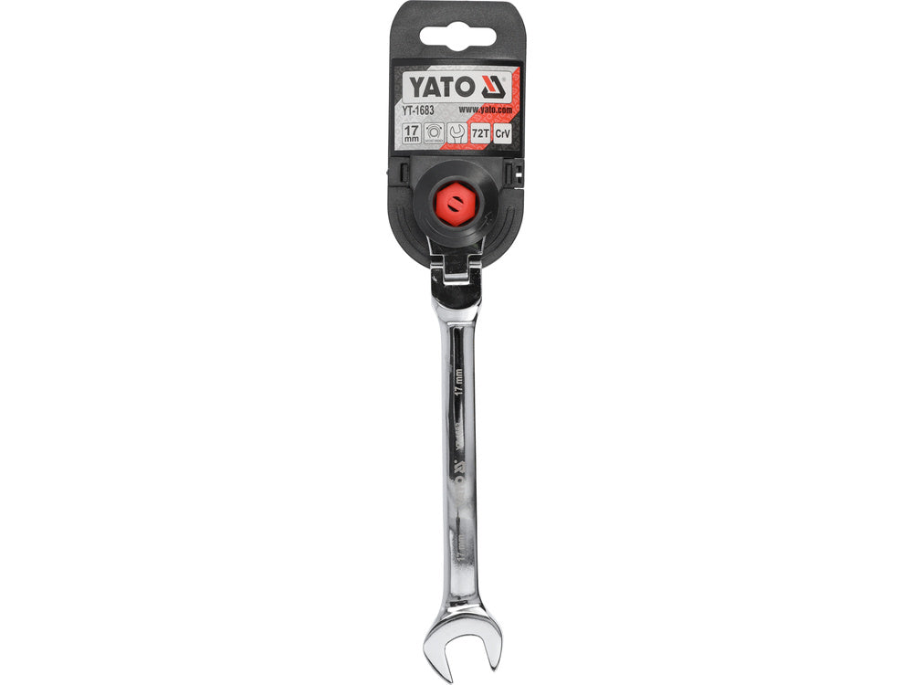 FLEX. RATCHET COMBINATION WRENCH 17MM (YT-1683)
