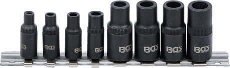 TAP ADAPTOR SOCKET SET | 6.3 MM (1/4") / 10 MM (3/8") DRIVE | 8 PCS. (9771)