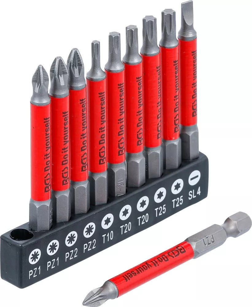 ANTI-SLIP BIT SET | MAGNETIC | 70 MM | 10 PCS. (4831)