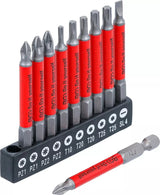 ANTI-SLIP BIT SET | MAGNETIC | 70 MM | 10 PCS. (4831)