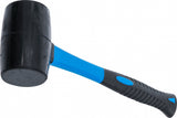 RUBBER MALLET | FIBREGLAS SHAFT | BLACK HEAD | Ø 60 MM | 500 G (1961)