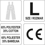 WORK BIB PANTS DAN S. L (YT-80292)