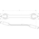 FLARE NUT WRENCH 15X17MM (YT-0138)