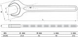 SINGLE OPEN END SPANNER | DIN 894 | 46 MM (34246)